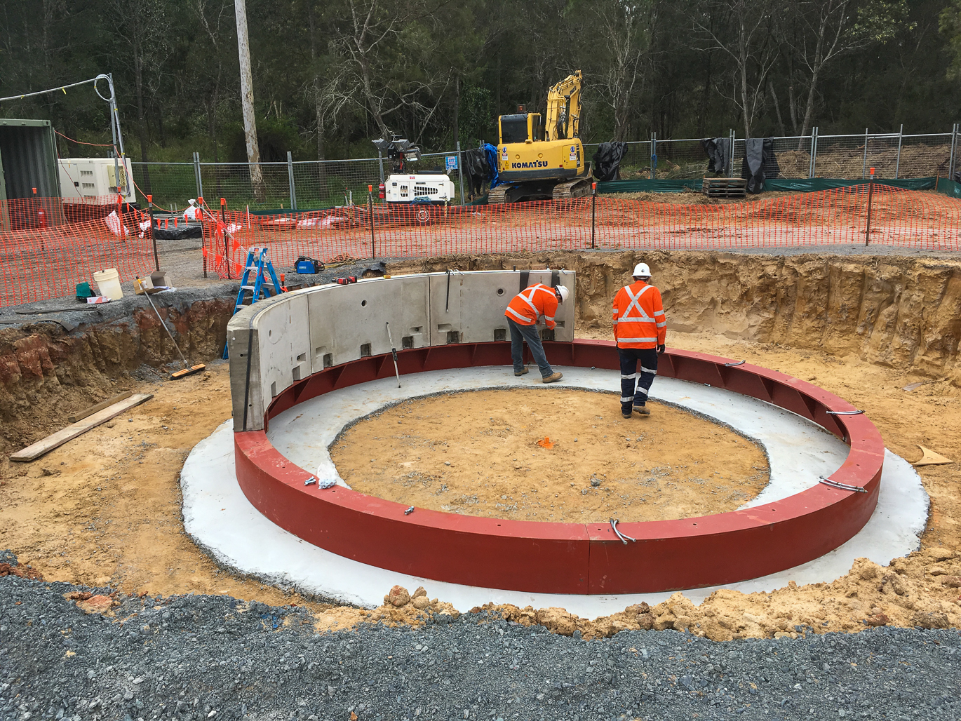Bulimba Sewer Trunk Main construction